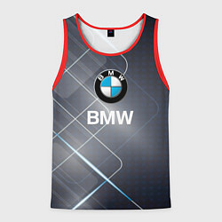 Майка-безрукавка мужская BMW Logo, цвет: 3D-красный