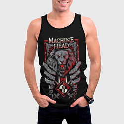 Майка-безрукавка мужская Machine Head - Lion Heart, цвет: 3D-черный — фото 2