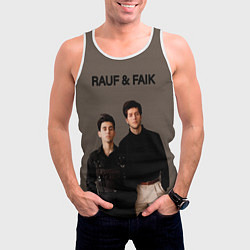 Майка-безрукавка мужская Rauf & Faik Рауф и Фаик, цвет: 3D-белый — фото 2
