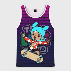 Майка-безрукавка мужская TOCA LIFE WORLD ТОКА ЛАЙФ ВОРЛД РИТА RITA, цвет: 3D-белый