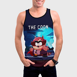 Майка-безрукавка мужская The Coon - Енот Южный Парк, цвет: 3D-черный — фото 2