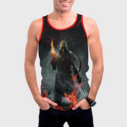 Майка-безрукавка мужская TES SKYRIM DOVAHKIN FLAME ДРАКОНОРОЖДЕННЫЙ, цвет: 3D-красный — фото 2