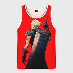 Мужская майка без рукавов Клауд С мечом final fantasy