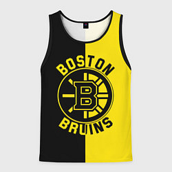 Майка-безрукавка мужская Boston Bruins, Бостон Брюинз, цвет: 3D-черный