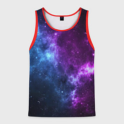 Майка-безрукавка мужская NEON GALAXY НЕОНОВЫЙ КОСМОС, цвет: 3D-красный