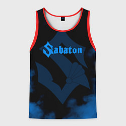 Мужская майка без рукавов Sabaton синий дым