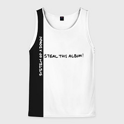 Майка-безрукавка мужская System of a Down - Steal This Album!, цвет: 3D-белый