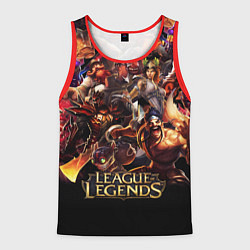 Мужская майка без рукавов LEAGUE OF LEGENDS НЕОН БРЫЗГИ КРАСОК