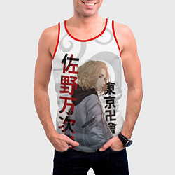 Майка-безрукавка мужская TOKYO REVENGERS MICKEY МАЙКИ ДРАКЕН ТАТУ, цвет: 3D-красный — фото 2