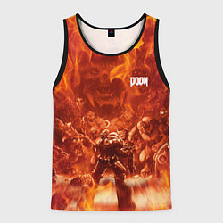 Майка-безрукавка мужская Hell Monster vs Doom, цвет: 3D-черный