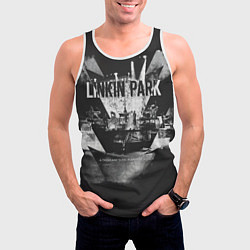Майка-безрукавка мужская A Thousand Suns: Puerta De Alcala - Linkin Park, цвет: 3D-белый — фото 2