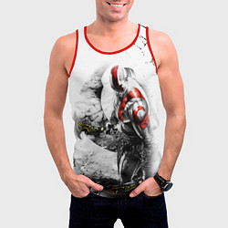 Майка-безрукавка мужская КРАТОС С МЕЧАМИ, БОГ ВОЙНЫ, цвет: 3D-красный — фото 2