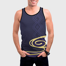 Майка-безрукавка мужская КОСТЮМ КАМИСАТО АЯКИ, цвет: 3D-черный — фото 2