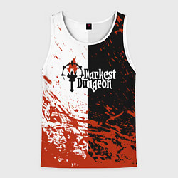Мужская майка без рукавов Darkest Dungeon DD Black White Logo