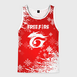 Мужская майка без рукавов Free Fire - Новогодний