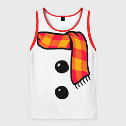 Майка-безрукавка мужская Snowman Outfit, цвет: 3D-красный