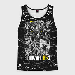 Майка-безрукавка мужская Biohazard re3, цвет: 3D-черный