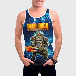 Майка-безрукавка мужская Deep Rock Galactic Gunner, цвет: 3D-белый — фото 2
