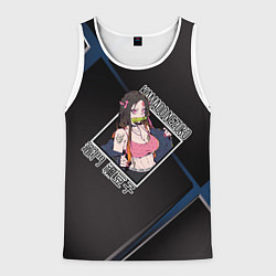 Мужская майка без рукавов Незуко Камадо Nezuko Kamado, Клинок, рассекающий д