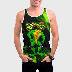 Майка-безрукавка мужская Battletoads Rash, цвет: 3D-белый — фото 2