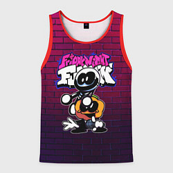 Майка-безрукавка мужская Скид и Памп Skid and Pump, цвет: 3D-красный