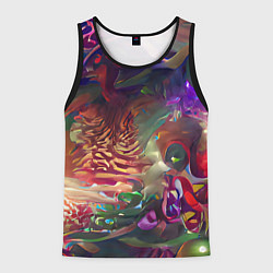 Майка-безрукавка мужская Рождественские тайны, цвет: 3D-черный