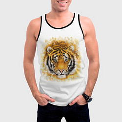 Майка-безрукавка мужская Дикий Тигр Wild Tiger, цвет: 3D-черный — фото 2