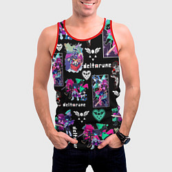 Майка-безрукавка мужская DELTARUNE PATTERN ART ГЕРОИ ДЕЛЬТАРУН, цвет: 3D-красный — фото 2