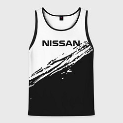 Майка-безрукавка мужская Nissan ниссан, цвет: 3D-черный