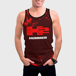 Майка-безрукавка мужская HUMMER - H2 Камуфляж, цвет: 3D-черный — фото 2