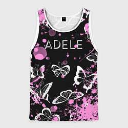 Мужская майка без рукавов Adele - Бабочки