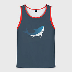 Мужская майка без рукавов Мегалодон в Океане