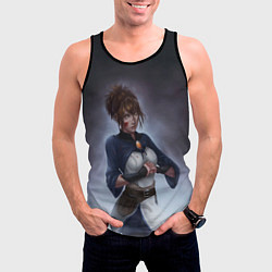 Майка-безрукавка мужская Красотка Марси, цвет: 3D-черный — фото 2