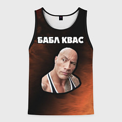 Мужская майка без рукавов BUBBLE KVASS - СКАЛА Пламя