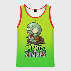 Мужская майка без рукавов Plants vs Zombies зомби