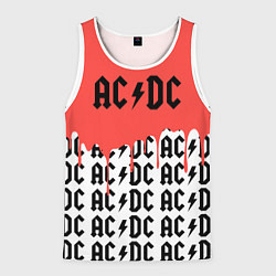 Майка-безрукавка мужская Ac dc rock, цвет: 3D-белый