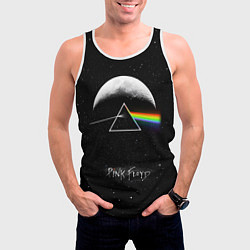 Майка-безрукавка мужская PINK FLOYD LOGO ПИНК ФЛОЙД ЗВЕЗДЫ, цвет: 3D-белый — фото 2