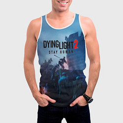 Майка-безрукавка мужская Dying Light: Stay Human, цвет: 3D-белый — фото 2