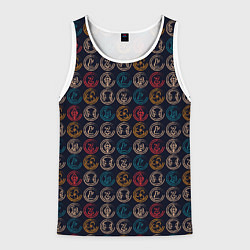 Майка-безрукавка мужская Виртуальная Валюта, цвет: 3D-белый