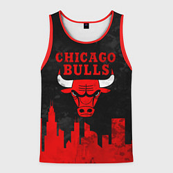 Майка-безрукавка мужская Chicago Bulls, Чикаго Буллз Город, цвет: 3D-красный