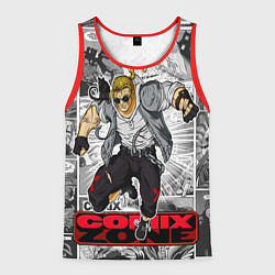 Майка-безрукавка мужская Gray comix, цвет: 3D-красный