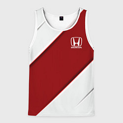 Майка-безрукавка мужская Honda - Red sport, цвет: 3D-белый