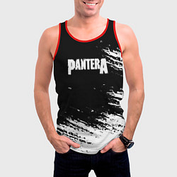 Майка-безрукавка мужская Pantera Logo, цвет: 3D-красный — фото 2