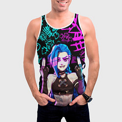 Майка-безрукавка мужская JINX ДЖИНКС NEON PATTERN, цвет: 3D-белый — фото 2