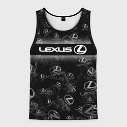 Майка-безрукавка мужская LEXUS SPORT PATTERN, цвет: 3D-черный