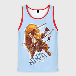 Мужская майка без рукавов Крейзи белка-ниндзя