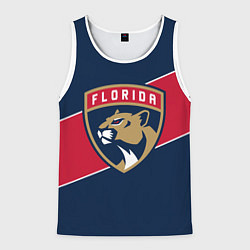 Майка-безрукавка мужская Florida Panthers , Флорида Пантерз, цвет: 3D-белый