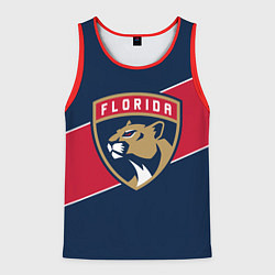 Майка-безрукавка мужская Florida Panthers , Флорида Пантерз, цвет: 3D-красный