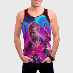 Майка-безрукавка мужская Vi Ви Cyberpunk 2077, цвет: 3D-красный — фото 2