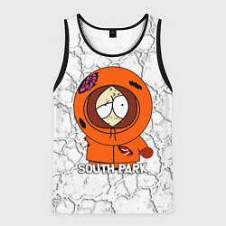 Майка-безрукавка мужская Мультфильм Южный парк Кенни South Park, цвет: 3D-черный